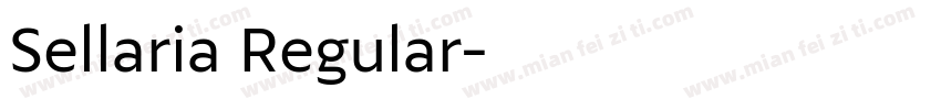 Sellaria Regular字体转换